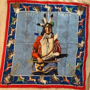 Hermès Scarf with Native American Design